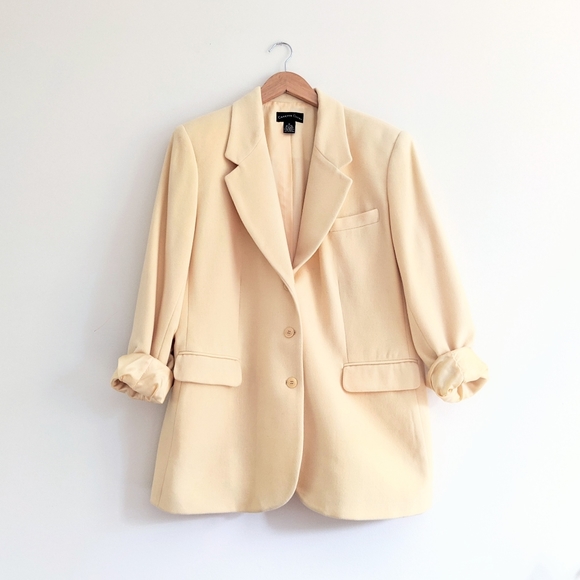 Charter Club Jackets & Blazers - Charter Club Butter Cream Oversized Blazer